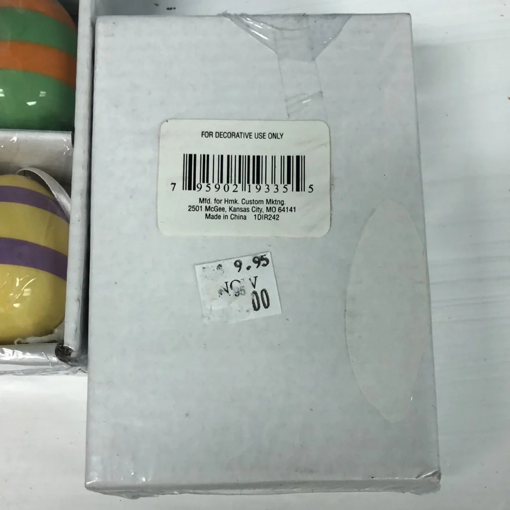 8‎ wooden Easter eggs 2.5” egg ornaments